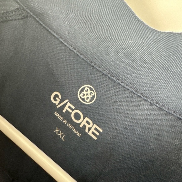 G/Fore Navy Blue Quarter Zip Pullover Golf Shirt Men's Size XXL NWOT - Picture 3 of 6